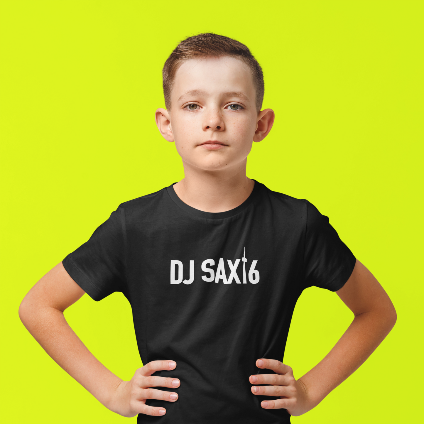 OFFICIAL 'DJ SAX IN THE 6' — Short Sleeved Tee (Youth)